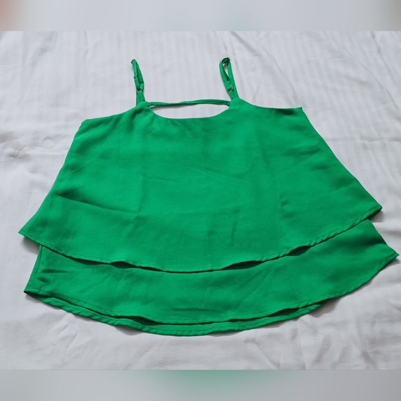 Ginger Solid Layered Spaghetti Top - Picture 8 of 13